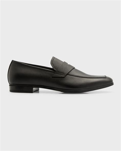 prada saffiano in calf leather|prada saffiano leather penny loafer.